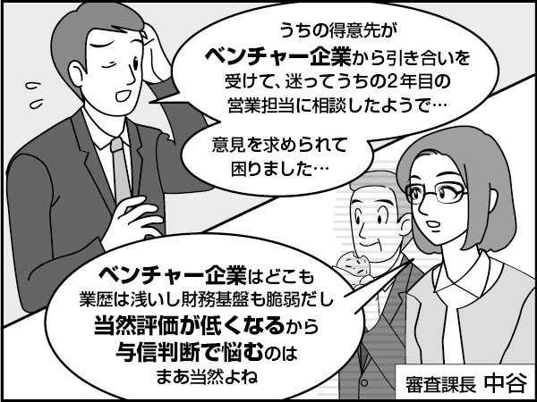 ベンチャー企業の与信判断